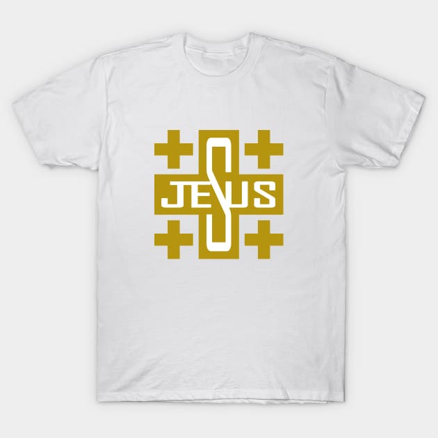 Jesus' Cross T-Shirt by Aqua Juan